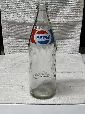 Vintage Collectible Half Liter Pepsi-Cola Bottle 16.9 FL OZ. Great Graphics • $8.99