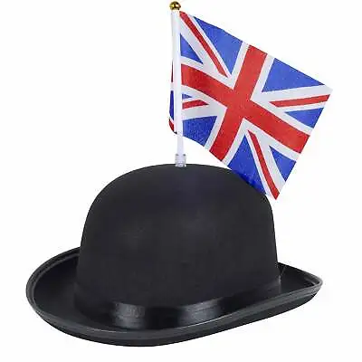 Great British Bowler Hat With Union Jack Flag  Street Party - Olympics UK Seller • £8.99