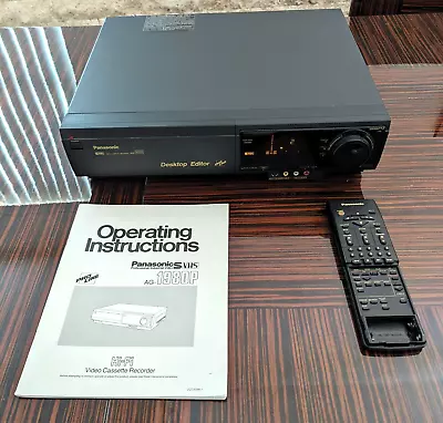 PANASONIC AG-1980 S-VHS SVHS Editing Proline Vcr Great For Video Transfer To DVD • $1195