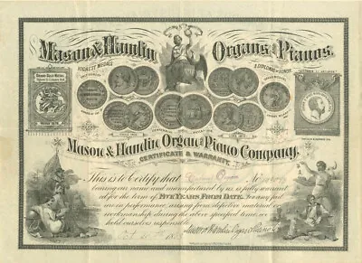 Mason And Hamlin Organ And Piano Co. - General Stocks • $220