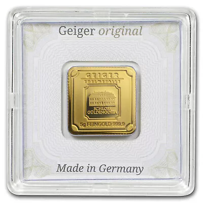 5 Gram Gold Bar - Geiger Edelmetalle (Encapsulated W/Assay) • $424.37