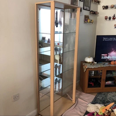 £15 • Buy Glass And Wood Style Display Cabinet