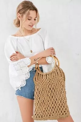 New Urban Outfitters Ecote Bamboo Weave Tote Bag MSRP: $59 • $32