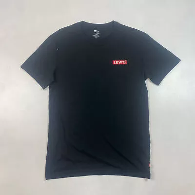 Levi’s Black T-Shirt Box Logo  Size S • £10.95