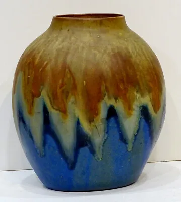 ANTIQUE Vintage GILBERT METENIER Arts Crafts NOUVEAU Stoneware POTTERY VASE • $124.95