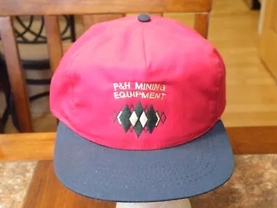 Vintage P&H Mining Equipment Swingster Snap Back Cap Hat   FREE SHIP • $20.09