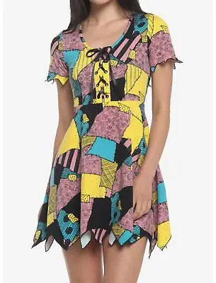 $59.99 • Buy The Nightmare Before Christmas Sally Patchwork Jagged Dress SM
