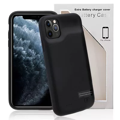 $61.74 • Buy Rugged Case Extended Battery Charging Case For IPhone 12 Xs Max X 8 7 6 6s Plus