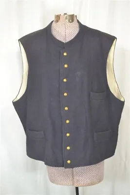 Vest Civil War Replica Mens Eagle Buttons Chest 50 In Reenactment Origiansl  • $79