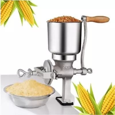 Maquina De Moler Maiz Granos Molino De Hierro Con Abrazadera Calidad Superior • $37.99