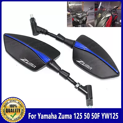 For Yamaha Zuma 125 50 50F YW125 CNC Universal Left Right Rear Rearview Mirrors • $33.47