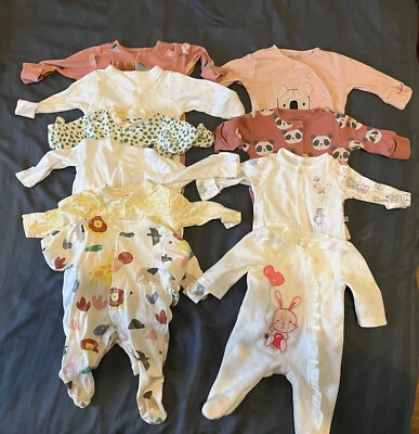 £12 • Buy Baby Girl Clothes Bundle Up To 1 Month Newborn 0-3 Months