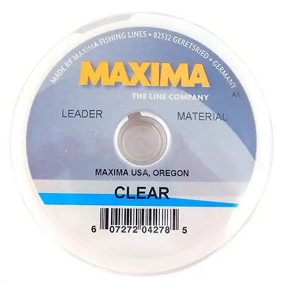 Maxima Clear Line Shock Resistant Fly Fishing Leader Wheel - All Weights • $8.36