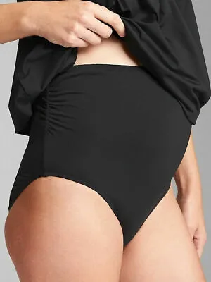 Gap Women's Maternity Black Gathered Swim Suit Bikini Bottom NWT Various Sizes • $11.99