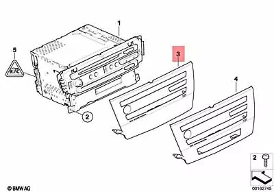 Genuine BMW CIC Cover Trim Radio Retrofit OEM NEW 51459118703 • $39.37