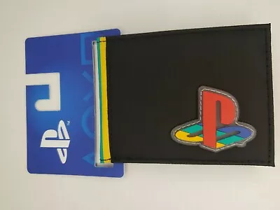 Playstation Symbol With Kanji Gamer Rubber Patch Bifold Wallet Sealed New PS5 • $21