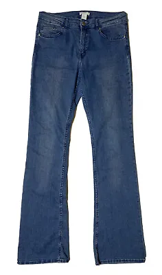 £22 • Buy H&M Womens Size 8 (30 X 32) Denim Bootcut Jeans Medium Wash Stretch