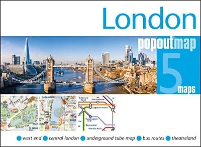 London PopOut Map (PopOut Maps) - Pocket-size Pop Up City Map Of London • £6.26