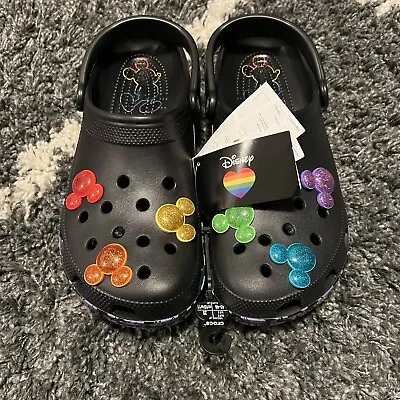 New Crocs Disney Rainbow Pride Celebration Mickey Mouse Classic Clog 207755-0C4 • $64.99