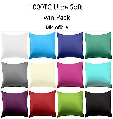 Pair Of 1000TC European Pillowcases Pillow Cases • $19.99