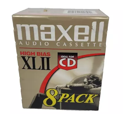 Maxell High Bias XLII 90 Type II Audio Cassette Tape 8-Pack Factory Sealed NEW! • $50.79