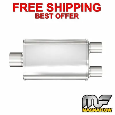 MagnaFlow XL 3 Chamber Stainless Steel Turbo Muffler - 2.25  C / 2  Dual - 13148 • $143