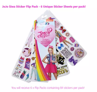 JoJo Siwa Stickers Flip Pack X 2 • $6.95