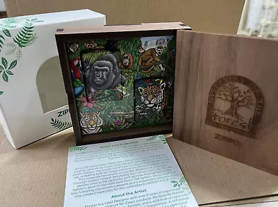 Zippo Lighters 25th Anniversary Limited Ed. Mysteries Of The Forest Gift Set NEW • £195