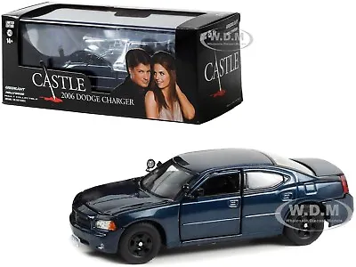 2006 Dodge Charger Police Midnight Blue  Castle  1/43 Diecast Greenlight 86604 • $18.99