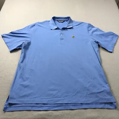 Polo Golf Ralph Lauren Polo Shirt Mens XL Blue Merion Golf Club Logo Cotton • $19.99