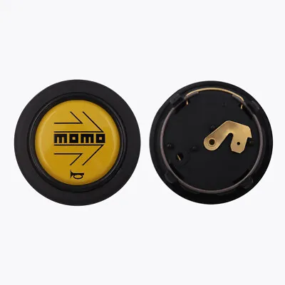 1pcs New MOMO Steering Wheel Horn Button Black & Yellow Arrow • $25