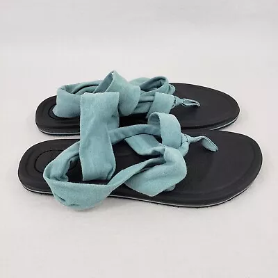 Sanuk Womans Sandals Yoga Sling 3 Flats Size 8 • $14.99