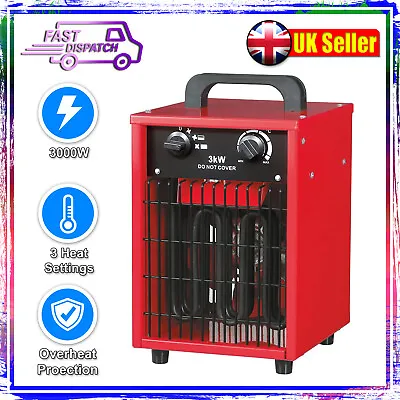 £52.95 • Buy 3kw Industrial Fan Heater 3000w Garage Warehouse Space Heating
