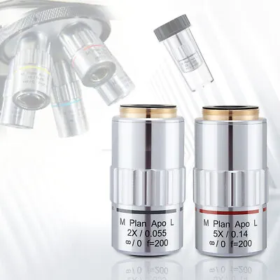  M26 95mm Visible LWD M Plan APO Metallurgical Microscope Objective Lens 2X-100X • $256.49
