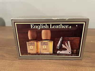 Vintage English Leather Cologne After Shave Trim Set 2fl Oz MEM • $25