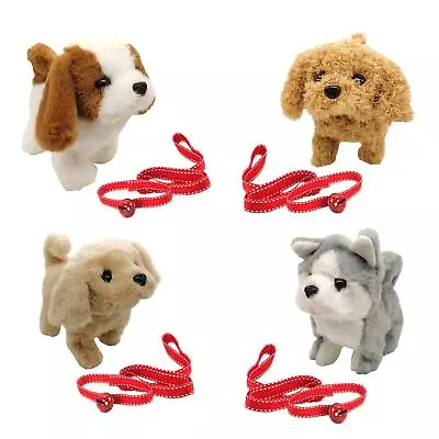 Electronic Plush Dog Toy Pet Battery Operated Dog That Walks Barks Wagging • £11.35