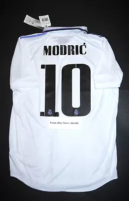2022-2023 Authentic Adidas Real Madrid Luka Modric Home Kit Jersey Shirt HF0292 • $249.99