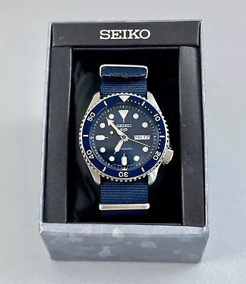 Seiko 5 Sports Blue Men's Watch - SRPD87 • $107.50
