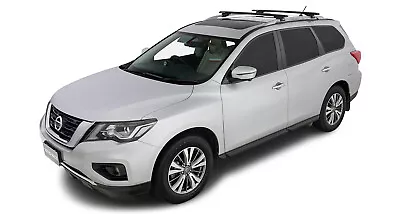 Rhino Vortex RX Black 2 Bar Roof Rack For NISSAN Pathfinder R52 4dr 4WD (Roof Ra • $381.15