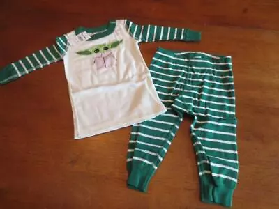 Hanna Andersson NWT Baby Yoda The Child Holiday Christmas Pajamas 70- 6-12 Mo • $14.99