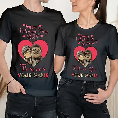Personalised Happy Valentine's Day 2023 Love Goals Couple Matching T-Shirts #VD • £9.99