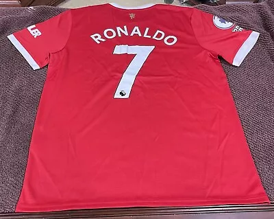 Adidas Manchester United Home Kit 2021-2022 Of Ronaldo Number 7 Size XL • $34.99