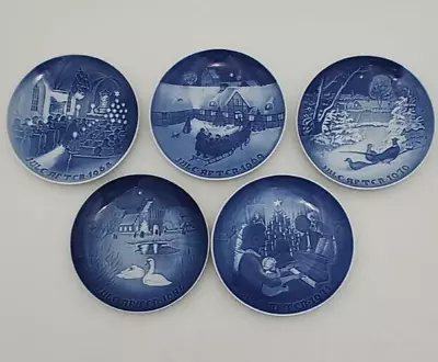 196869707174 Blue Decorative Christmas Plates With Box Bing & Grondahl B&G • $26.10