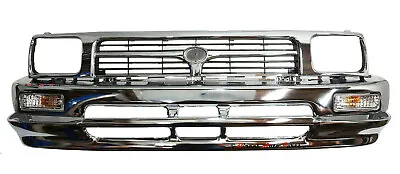 Front Bar + Apron + Grille (chrome) Suit Toyota Hilux Rn/ln/yn85 2wd 1991 -1997  • $490