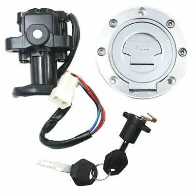 Ignition Switch Lock Fuel Gas Cap Seat Lock With 2x Keys For Yamaha YZF R6 • $33