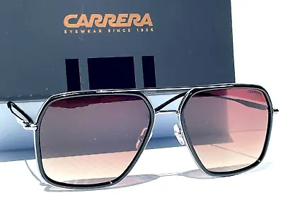 NEW CARRERA Black Gunmetal Frame Gradient Brown Lens Sunglass 273/S 807HA • $56.86