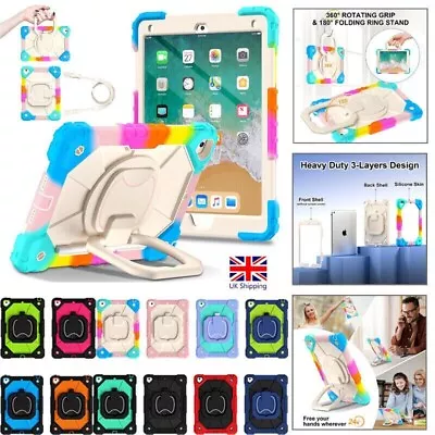 For IPad 5th 6th 7th 8th 9th Gen Kids Shockproof Heavy Duty Stand Case Cover • £6.59