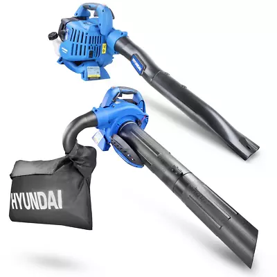 £118.07 • Buy Hyundai HYBV2600X 26cc 2-Stroke 3-in-1 Petrol Leaf Blower Garden Vac Shredder