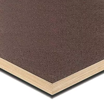 Brown Anti-Slip Mesh Phenolic Resin Plywood 12mm Trailer Flooring Buffalo Board • £118.99