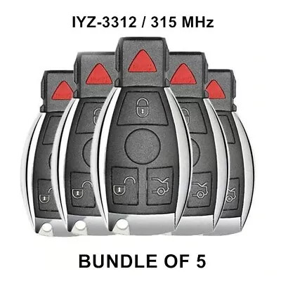 (Bundle Of 5) 4Button Fobik Key FOB For Mercedes Benz 1997-2014  IYZ-3312 315MHz • $78.21